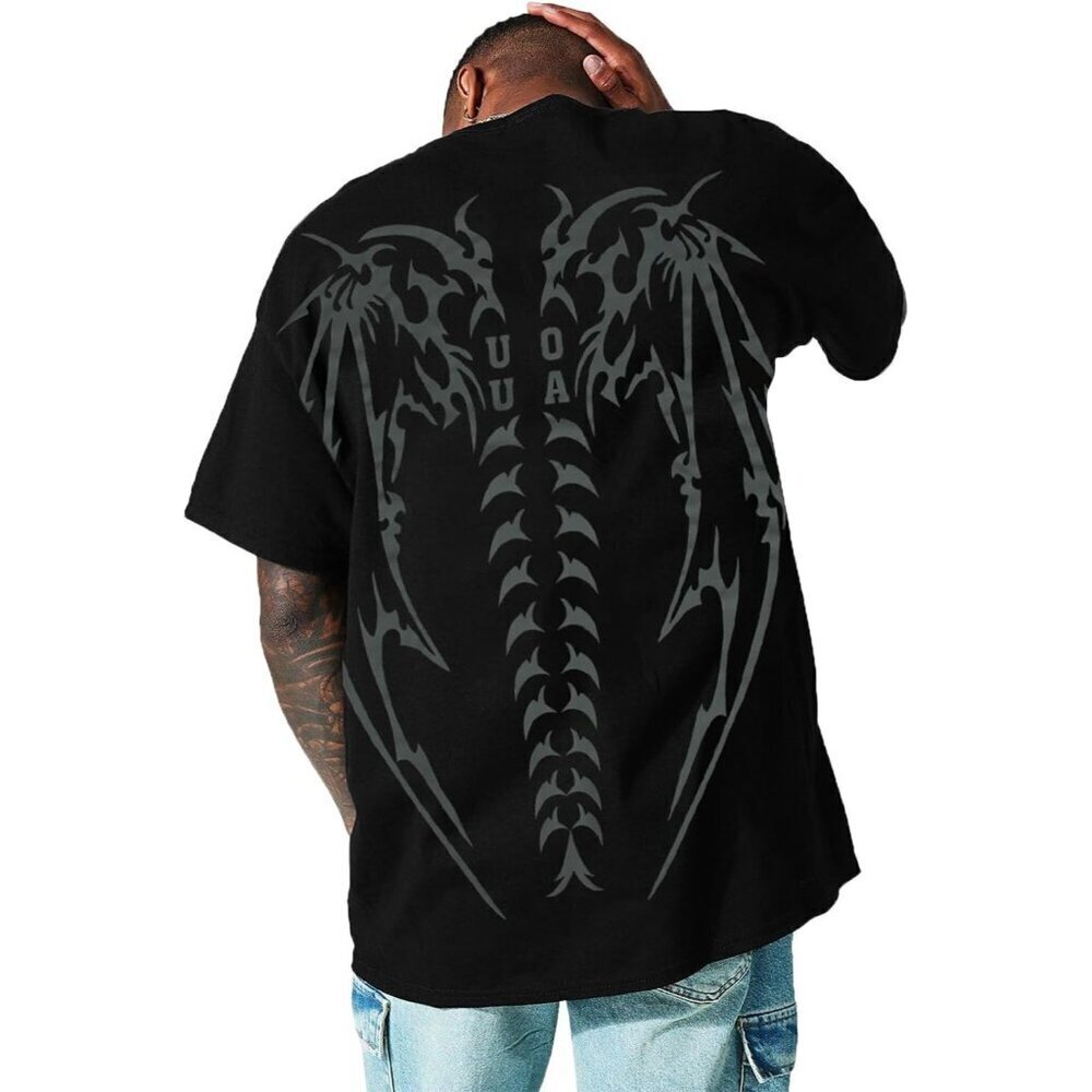 🆕Brand New - Men Black Letter Print T Shirts